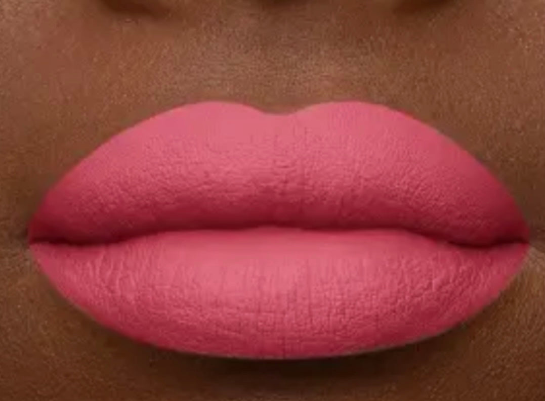 Pink Vegan Matte Liquid Lipstick (Lusty Rose)