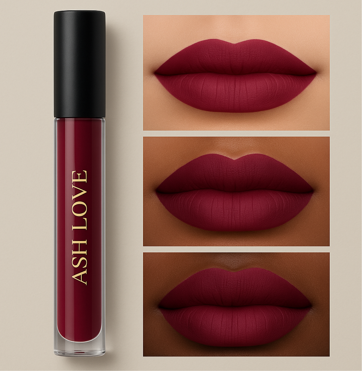 Burgundy Matte Liquid Lipstick (plum)