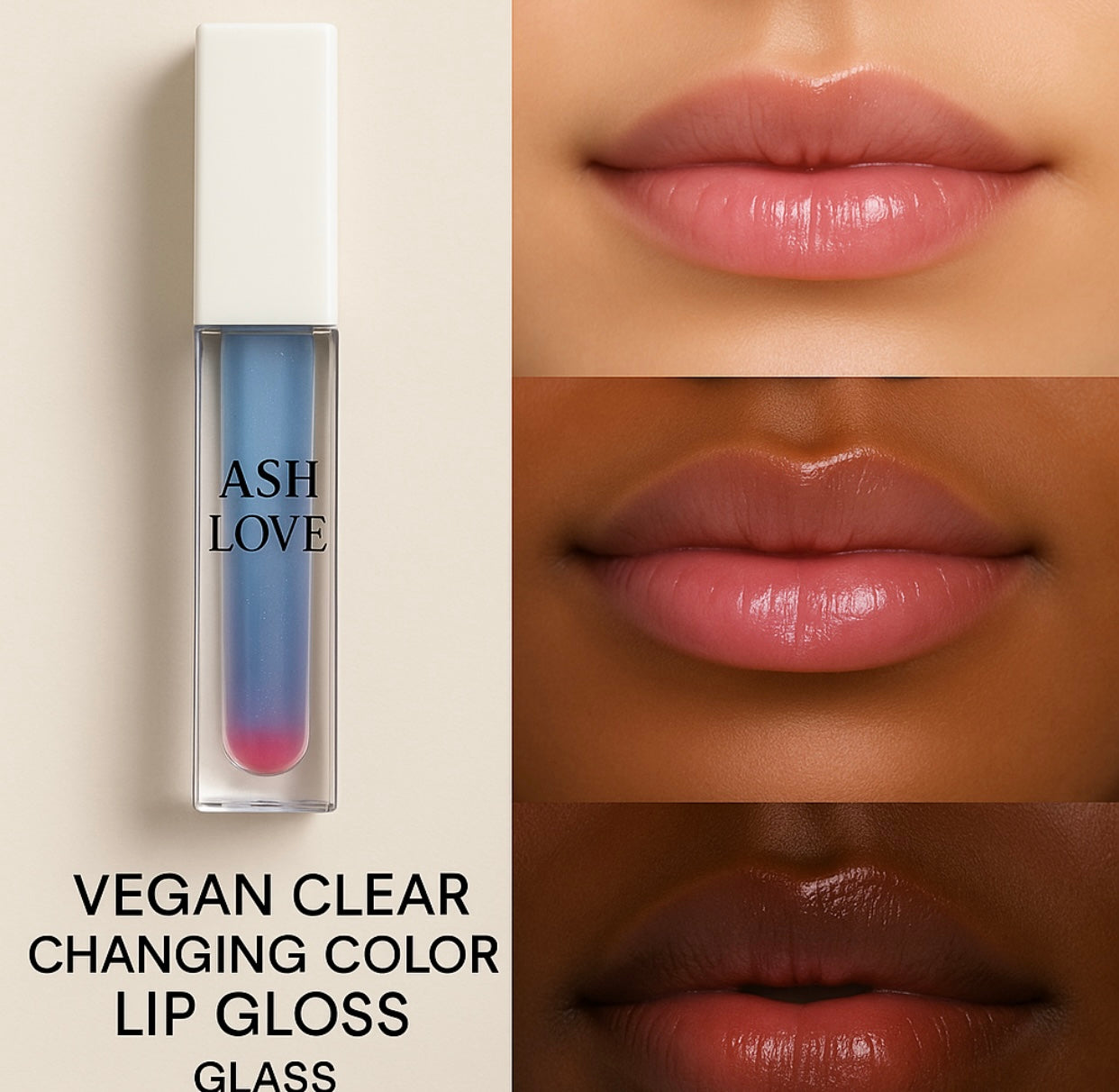 Clear Changing Color Lipgloss (Joy)