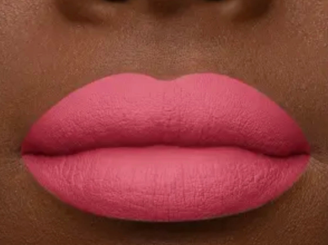 Dark Pink Vegan Matte Liquid Lipstick  (dusky rose)