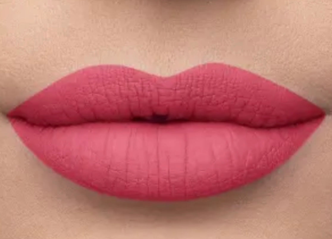 Dark Pink Vegan Matte Liquid Lipstick  (dusky rose)